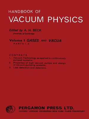 cover image of Gases and Vacua